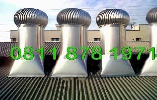 Pemasangan Turboair Turbine Ventilator proyek 10